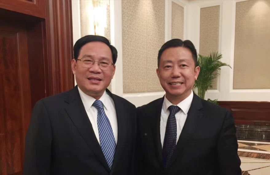 中央政治局常委、国务院总理李强与周海江合影
